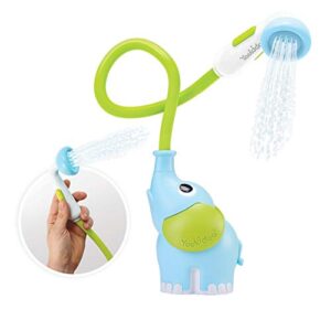 Yookidoo Baby Bath Shower Head - Elephant Water Pump with Trunk Spout Rinser